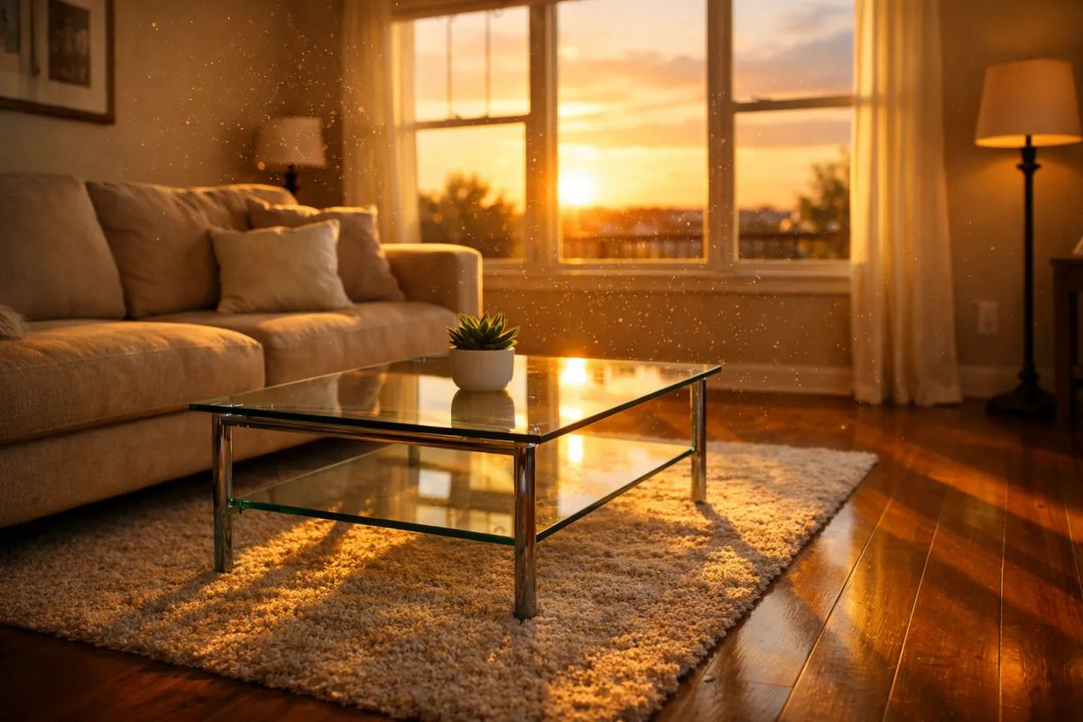 Inviting freshly cleaned home interior prepared for residents or guests