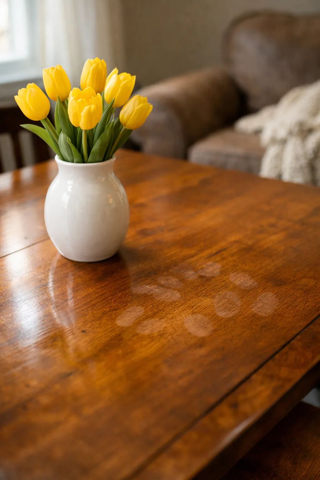 Bright, tidy living room prepared by Element 9 Cleaning in Newburgh